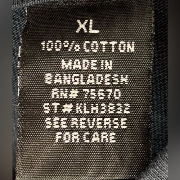 Michael Brandon XL Casual Cotton Charcoal Long Sleeve Henley Shirt - Picture 5 of 7